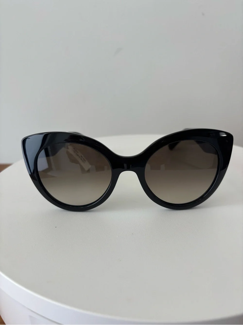 NWT Salvatore Ferragamo Black Cat-Eye Sunglasses